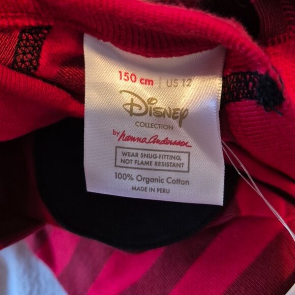 Hanna Andersson Mickey Mouse pajama set girls or boys size 150 or 12 NWT - Picture 2 of 4